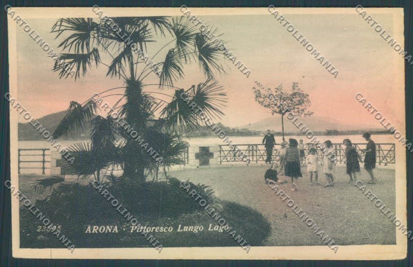 Novara Arona cartolina ZB1386 – fronte
