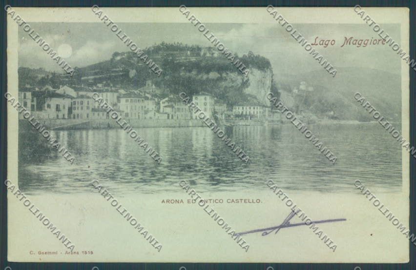 Novara Arona 1900 cartolina ZB1390 – fronte