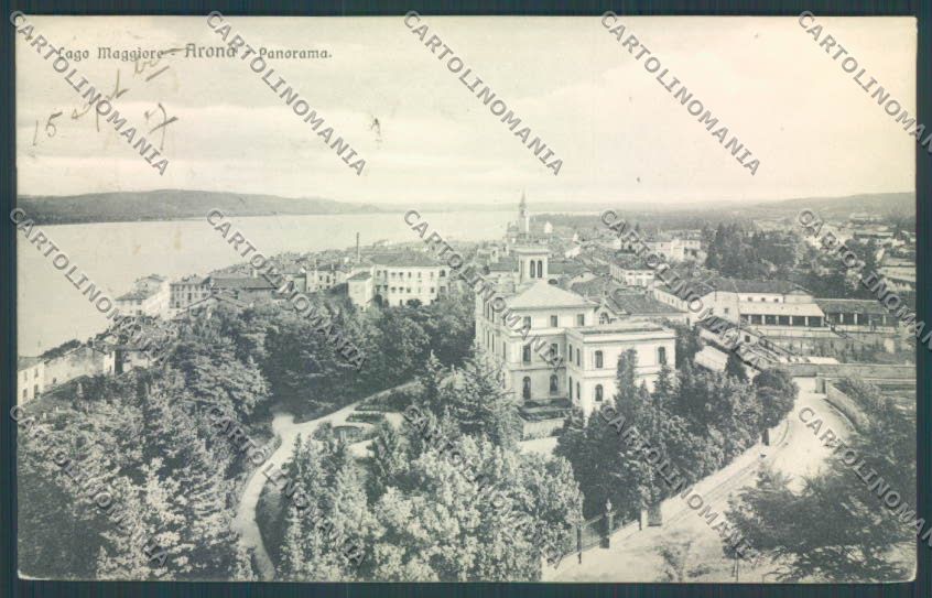 Novara Arona cartolina ZB1391 – fronte