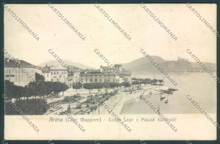 Novara Arona cartolina ZB1395 – fronte