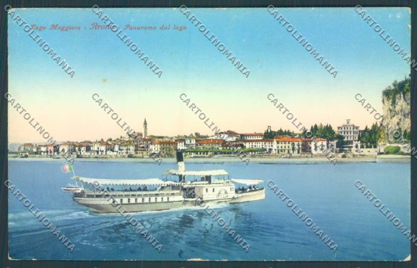 Novara Arona Battello cartolina ZB1402 – fronte