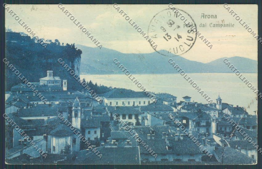 Novara Arona PIEGHE cartolina ZB1408 – fronte