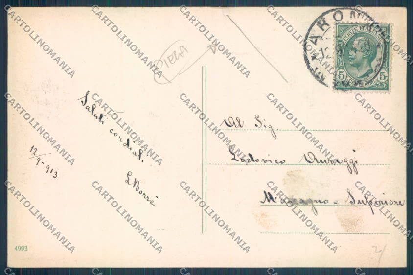 Novara Arona PIEGA cartolina ZB1416 – retro
