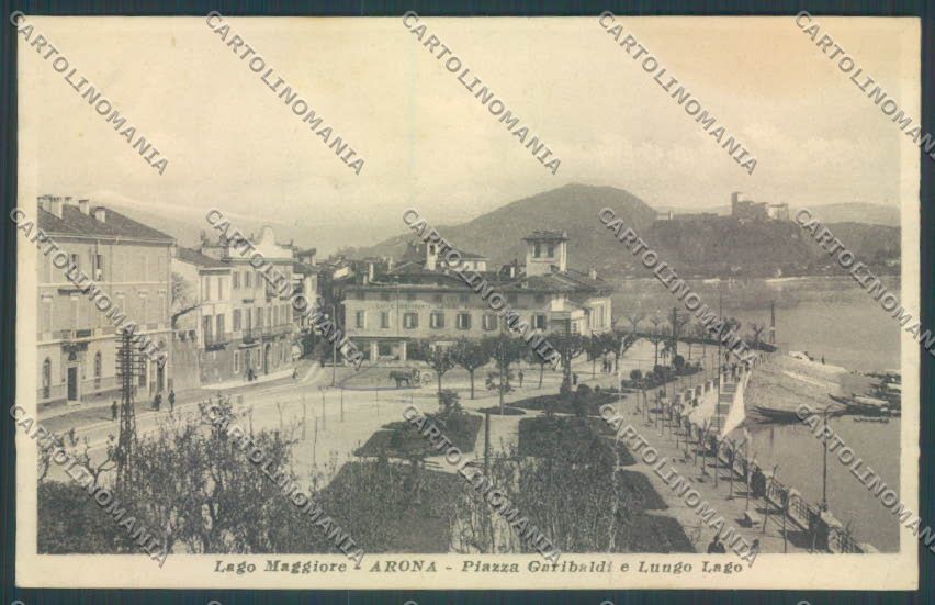 Novara Arona PIEGA cartolina ZB1417 – fronte