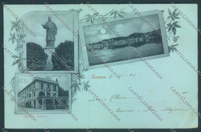 Novara Arona STRAPPINI cartolina ZB1422 – fronte