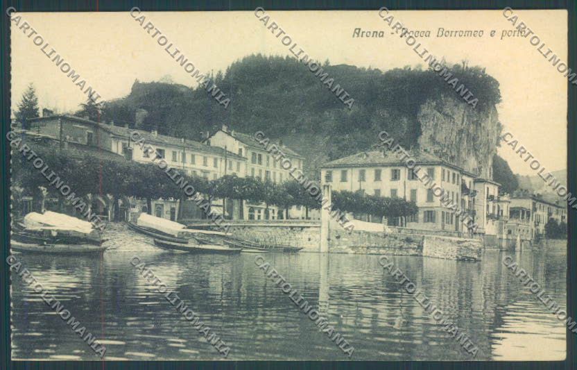 Novara Arona cartolina ZB1424 – fronte