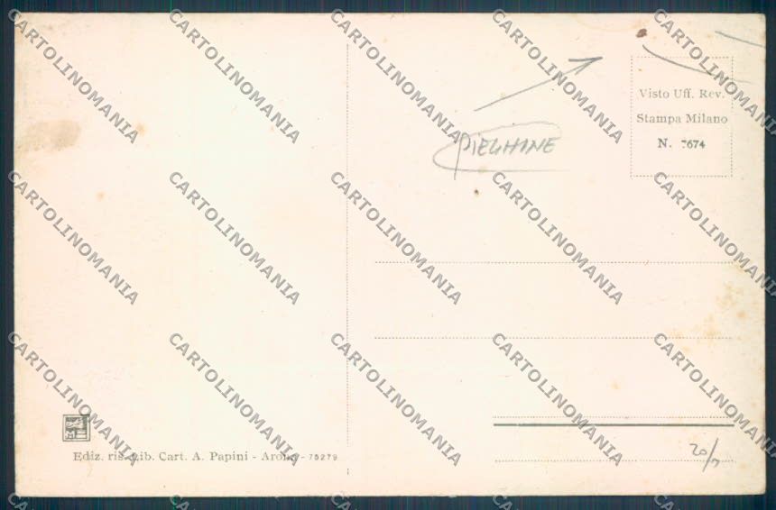 Novara Arona PIEGHINE cartolina ZB1431 – retro