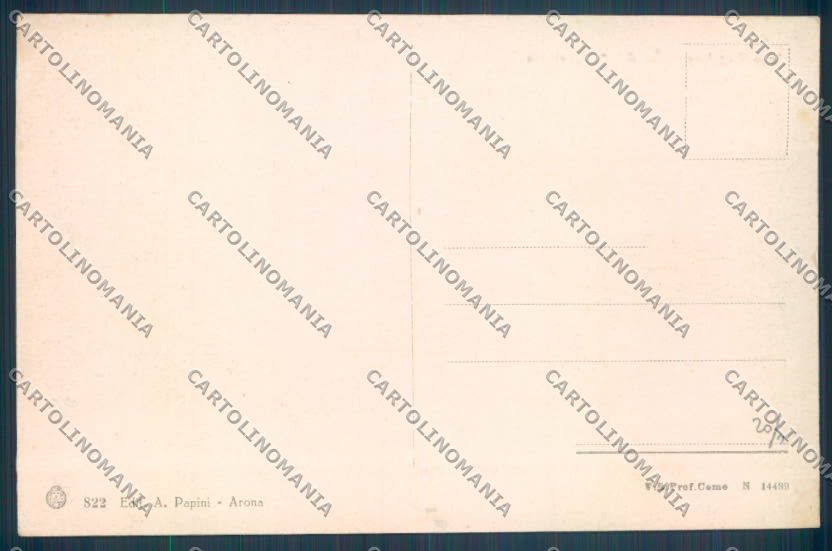 Novara Arona cartolina ZB1433 – retro