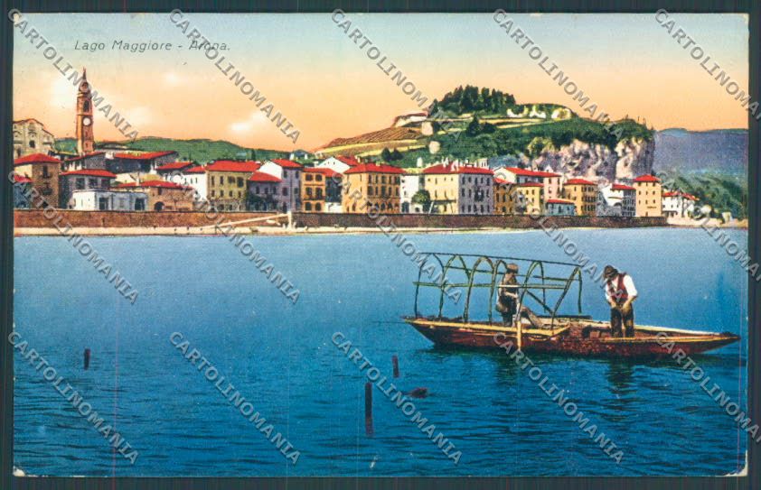 Novara Arona Barca cartolina ZB1437 – fronte