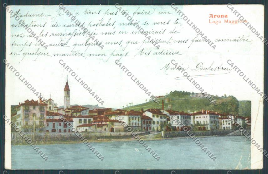 Novara Arona PIEGHE STRAPPINO cartolina ZB1439 – fronte