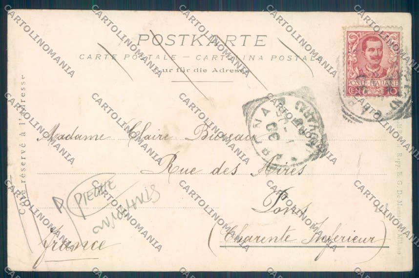 Novara Arona PIEGHE STRAPPINO cartolina ZB1439 – retro