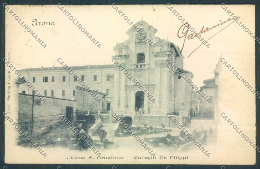 Novara Arona cartolina ZB1441 – fronte