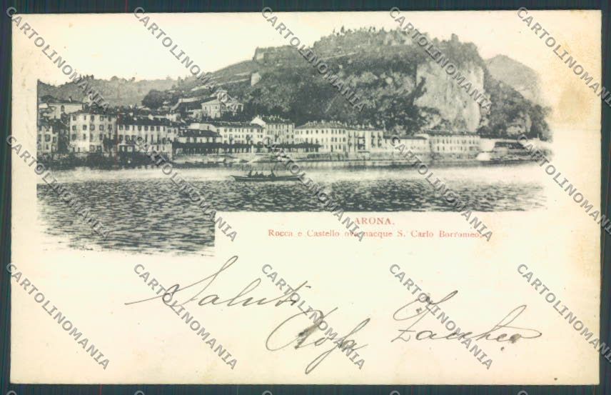 Novara Arona cartolina ZB1442 – fronte