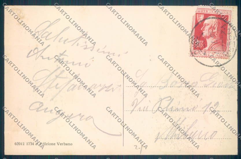 Novara Arona Battello cartolina ZB1445 – retro