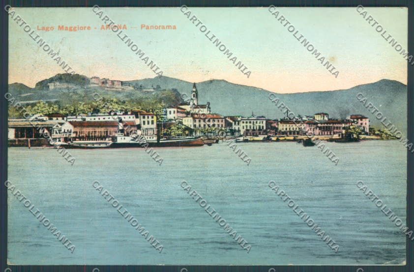 Novara Arona Battello cartolina ZB1448 – fronte