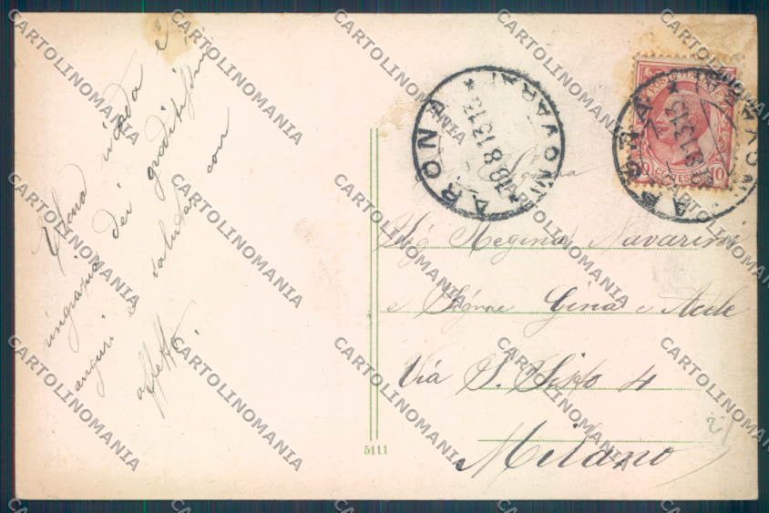Novara Arona Battello cartolina ZB1448 – retro