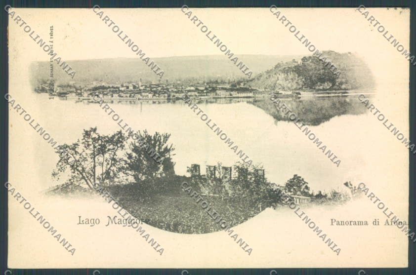 Novara Arona RIFILATA cartolina ZB1449 – fronte