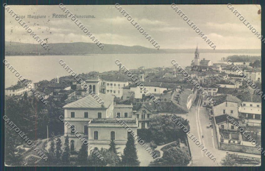 Novara Arona cartolina ZB1454 – fronte