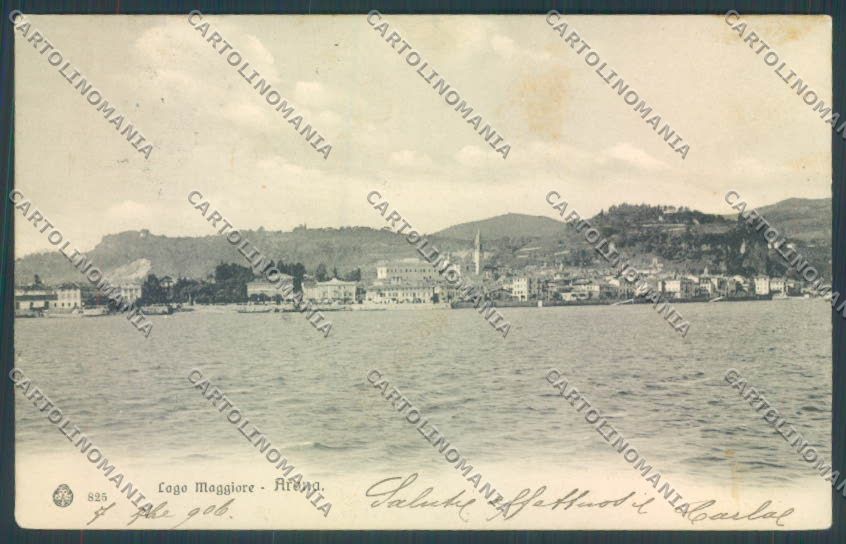 Novara Arona cartolina ZB1457 – fronte