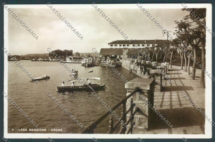 Novara Arona Barca Foto cartolina ZB1461 – fronte