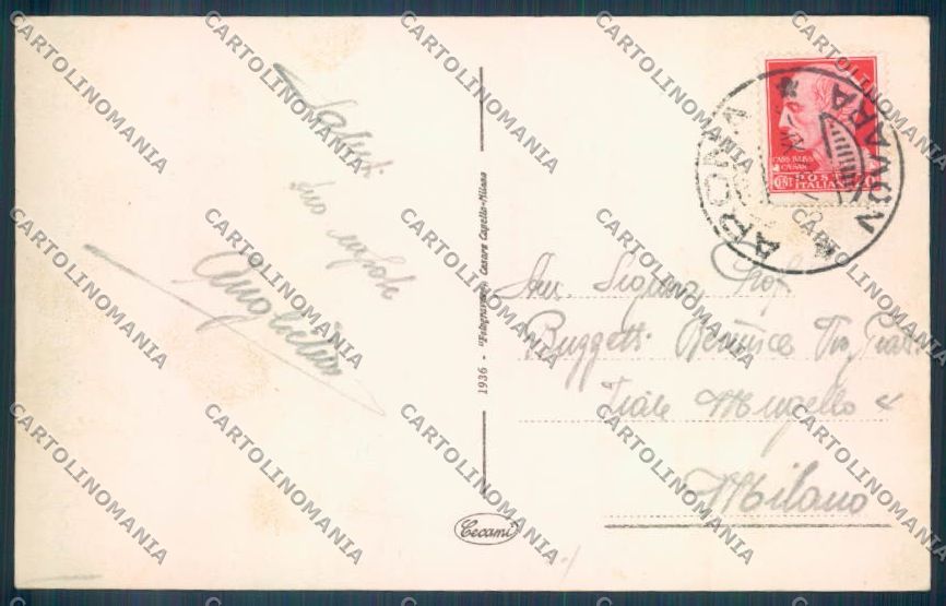 Novara Arona San Carlo cartolina ZB1464 – retro