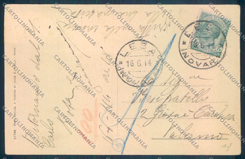 Novara Arona San Carlo cartolina ZB1488 – retro