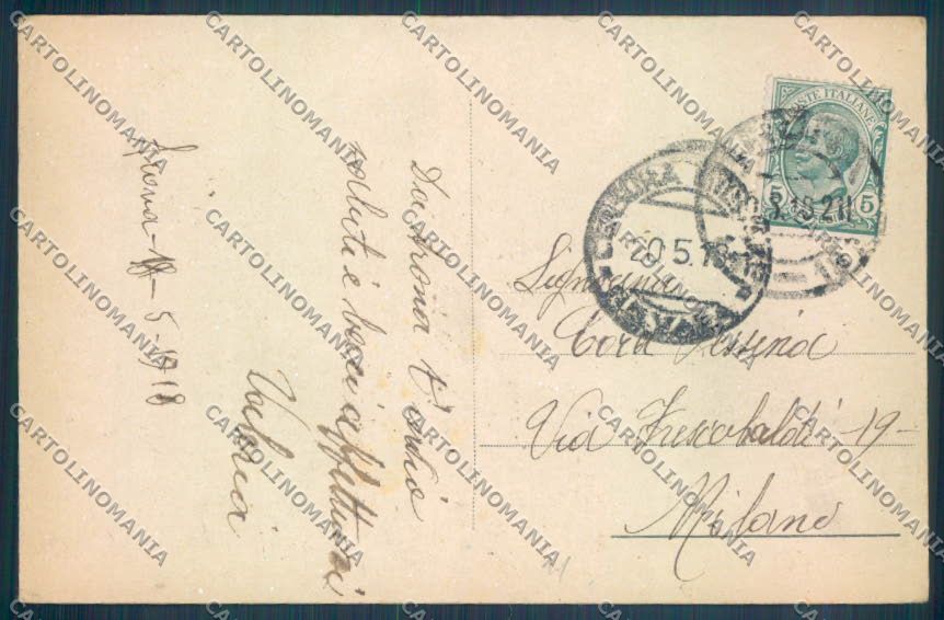 Novara Arona San Carlo cartolina ZB1493 – retro