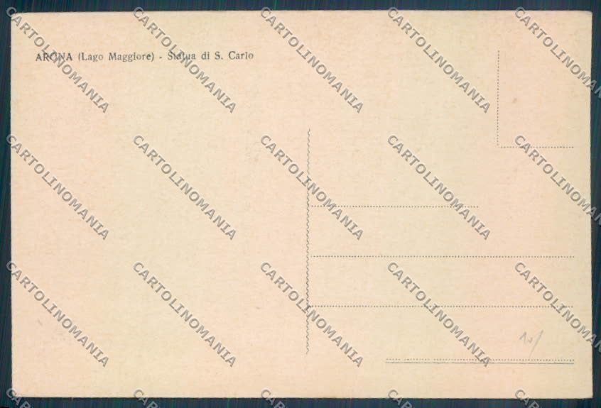 Novara Arona San Carlo cartolina ZB1499 – retro