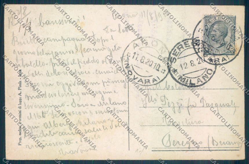 Novara Arona San Carlo cartolina ZB1505 – retro