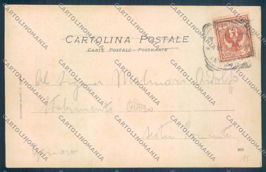 Novara Arona Dagnente cartolina ZB1522 – retro