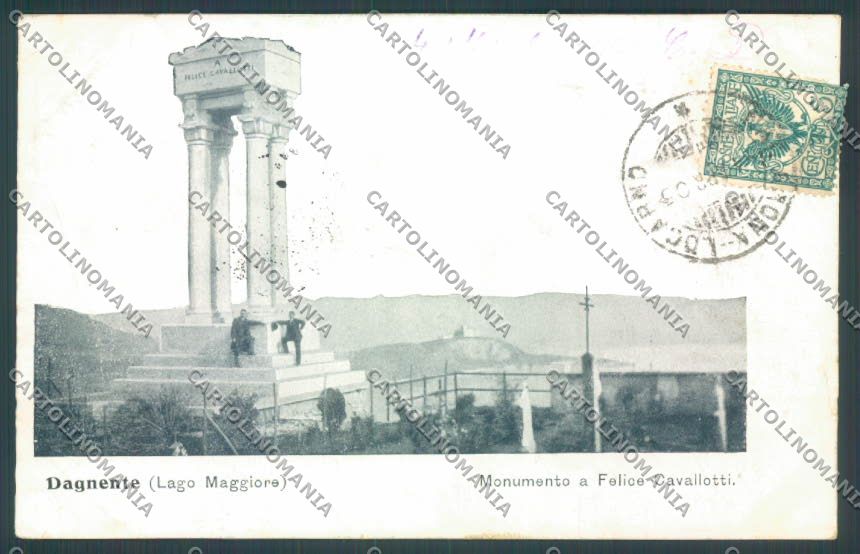 Novara Arona Dagnente PIEGHE cartolina ZB1523 – fronte