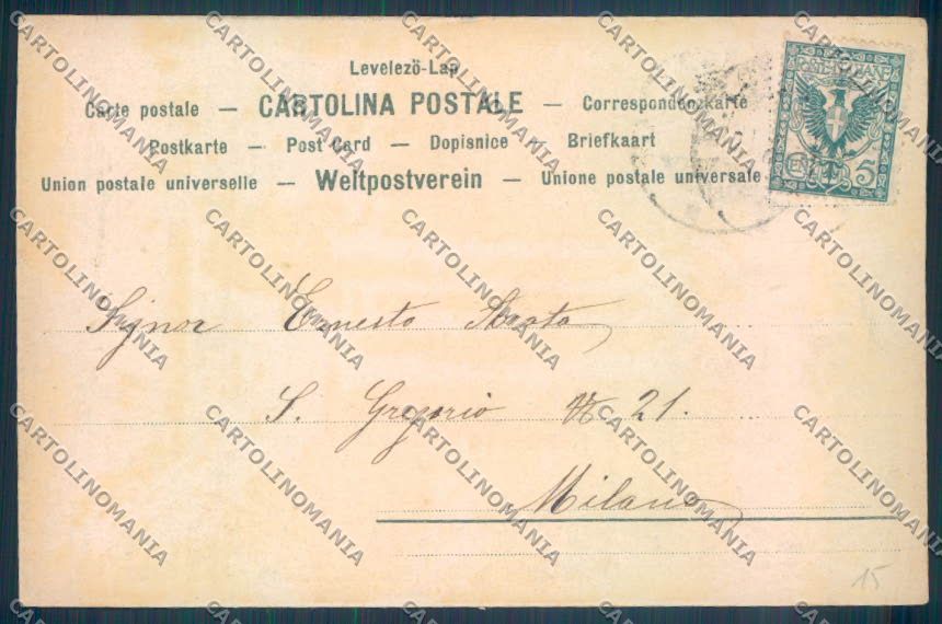 Novara Arona Dagnente cartolina ZB1524 – retro