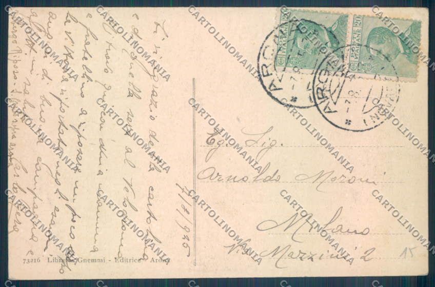 Novara Arona Dagnente cartolina ZB1527 – retro