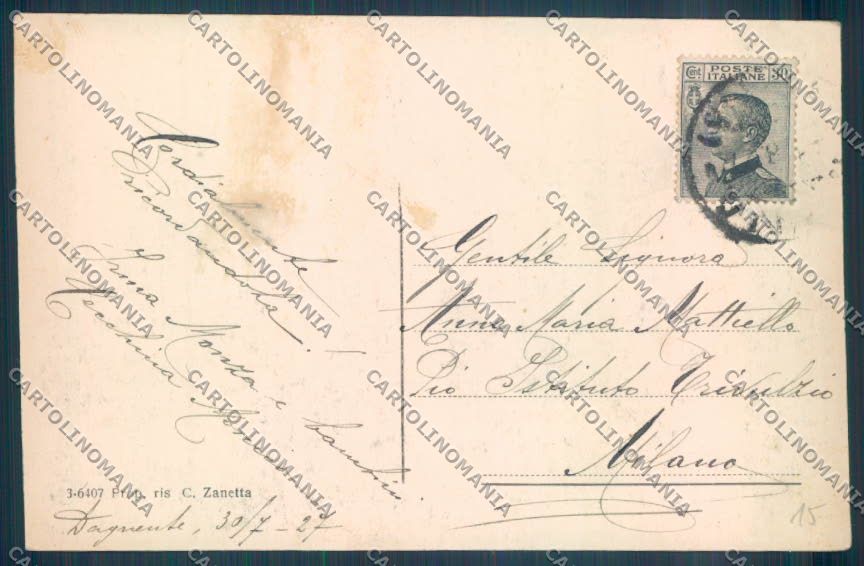 Novara Arona Dagnente cartolina ZB1528 – retro