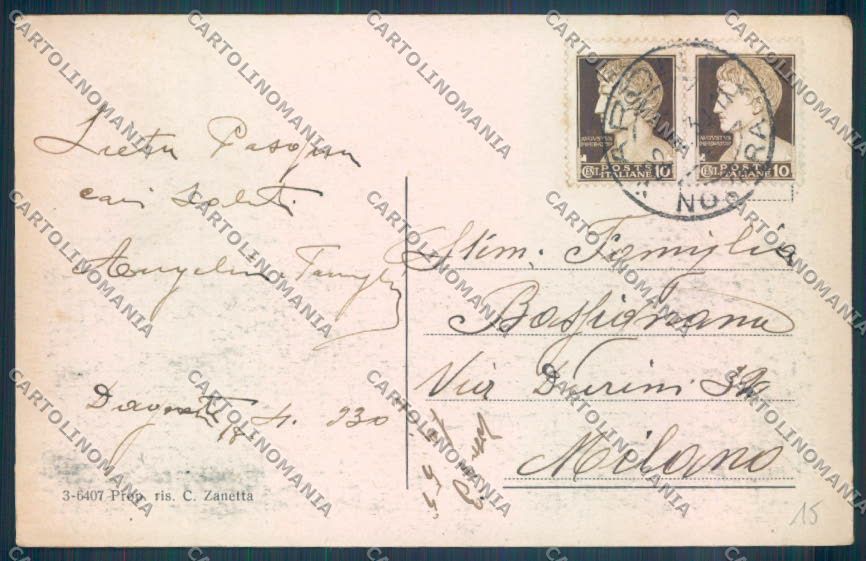 Novara Arona Dagnente cartolina ZB1534 – retro