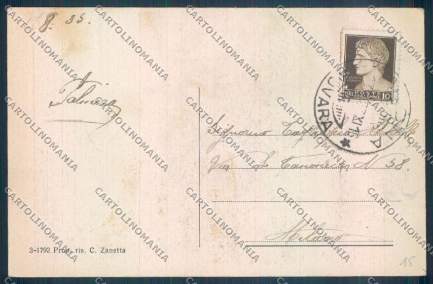 Novara Arona Dagnente cartolina ZB1540 – retro