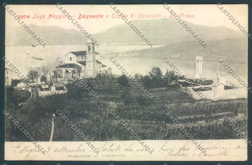 Novara Arona Dagnente cartolina ZB1541 – fronte