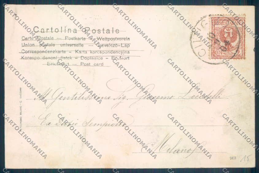 Novara Arona Dagnente cartolina ZB1541 – retro
