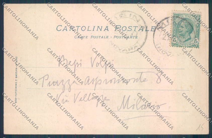 Novara Arona Dagnente cartolina ZB1550 – retro
