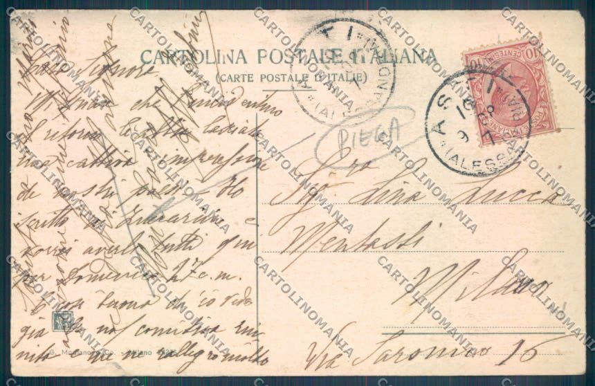 Asti Città PIEGA cartolina ZB1565 – retro