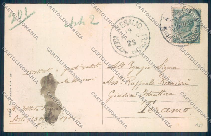 Asti Città cartolina ZB1579 – retro