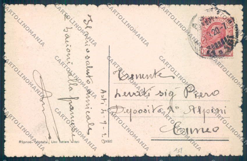 Asti Città cartolina ZB1582 – retro