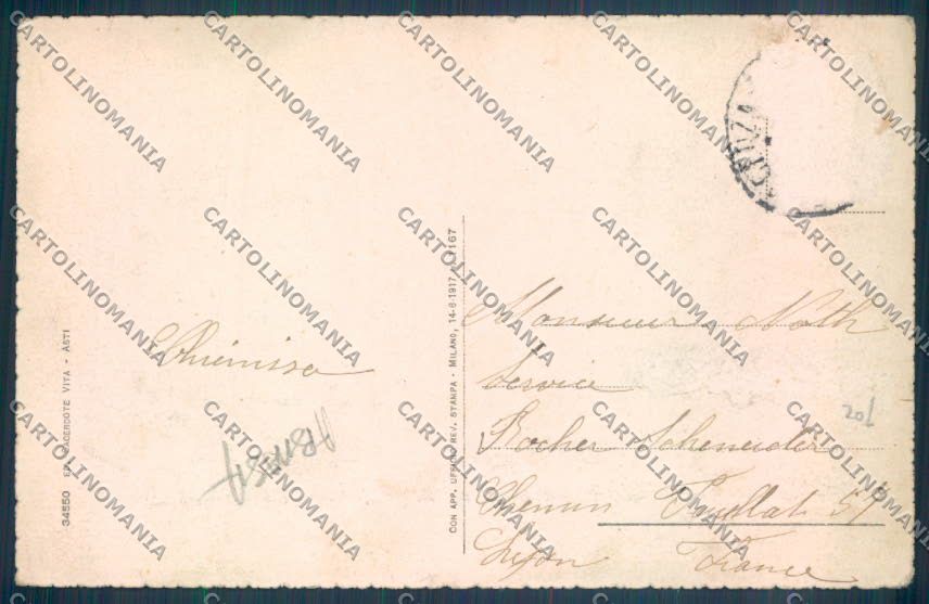 Asti Città ABRASA cartolina ZB1590 – retro