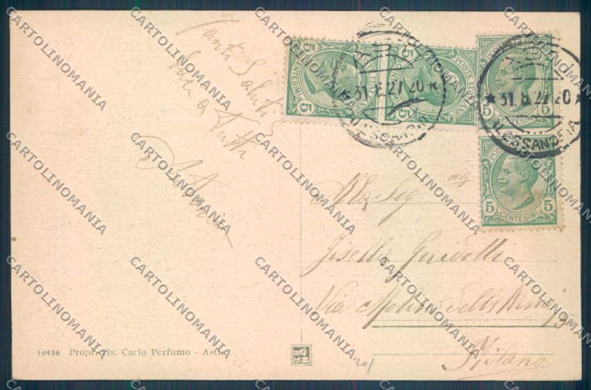 Asti Città cartolina ZB1601 – retro