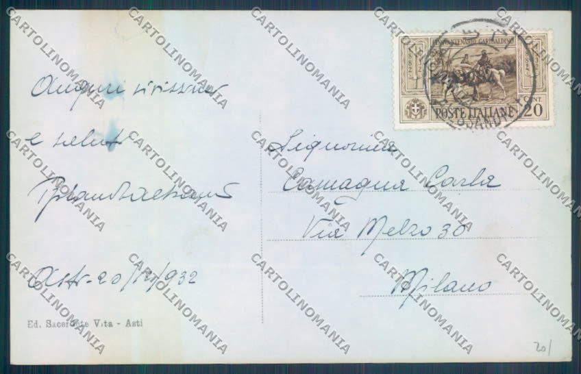 Asti Città Foto cartolina ZB1605 – retro