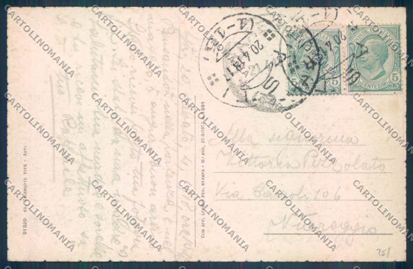Asti Città cartolina ZB1609 – retro
