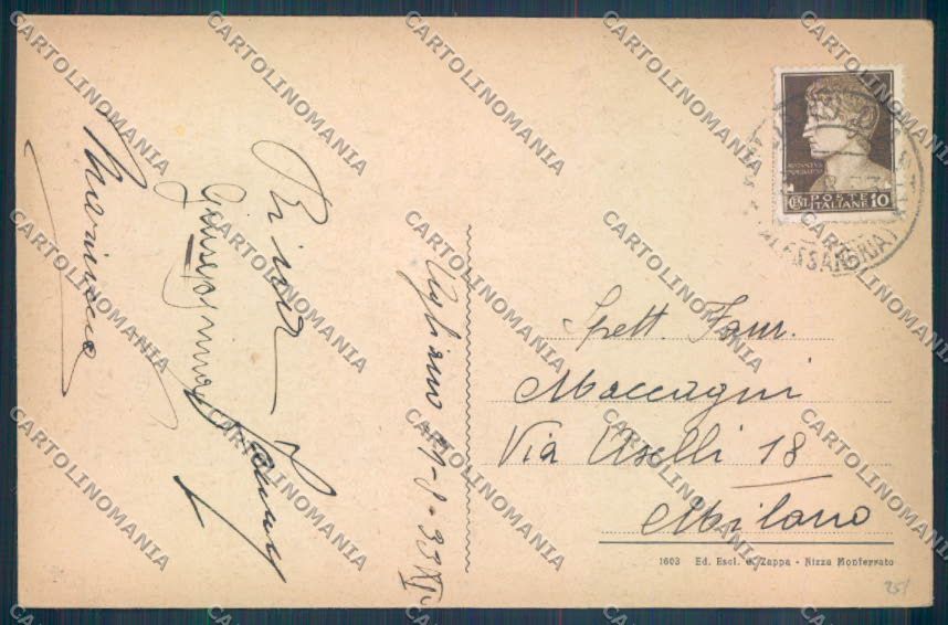 Asti Agliano Terme cartolina ZB1619 – retro