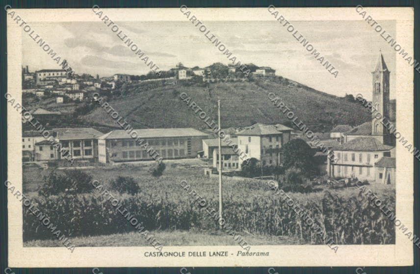 Asti Castagnole delle Lanze PIEGATA cartolina ZB1640 – fronte