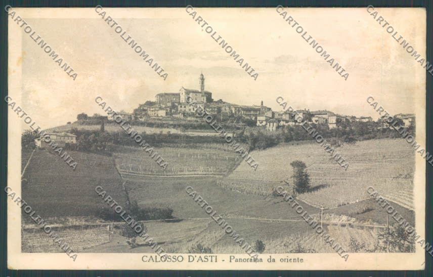 Asti Calosso PIEGHE cartolina ZB1691 – fronte