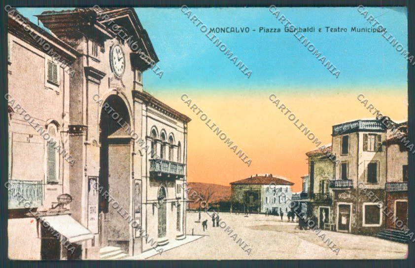 Asti Moncalvo Teatro cartolina ZB1705 – fronte